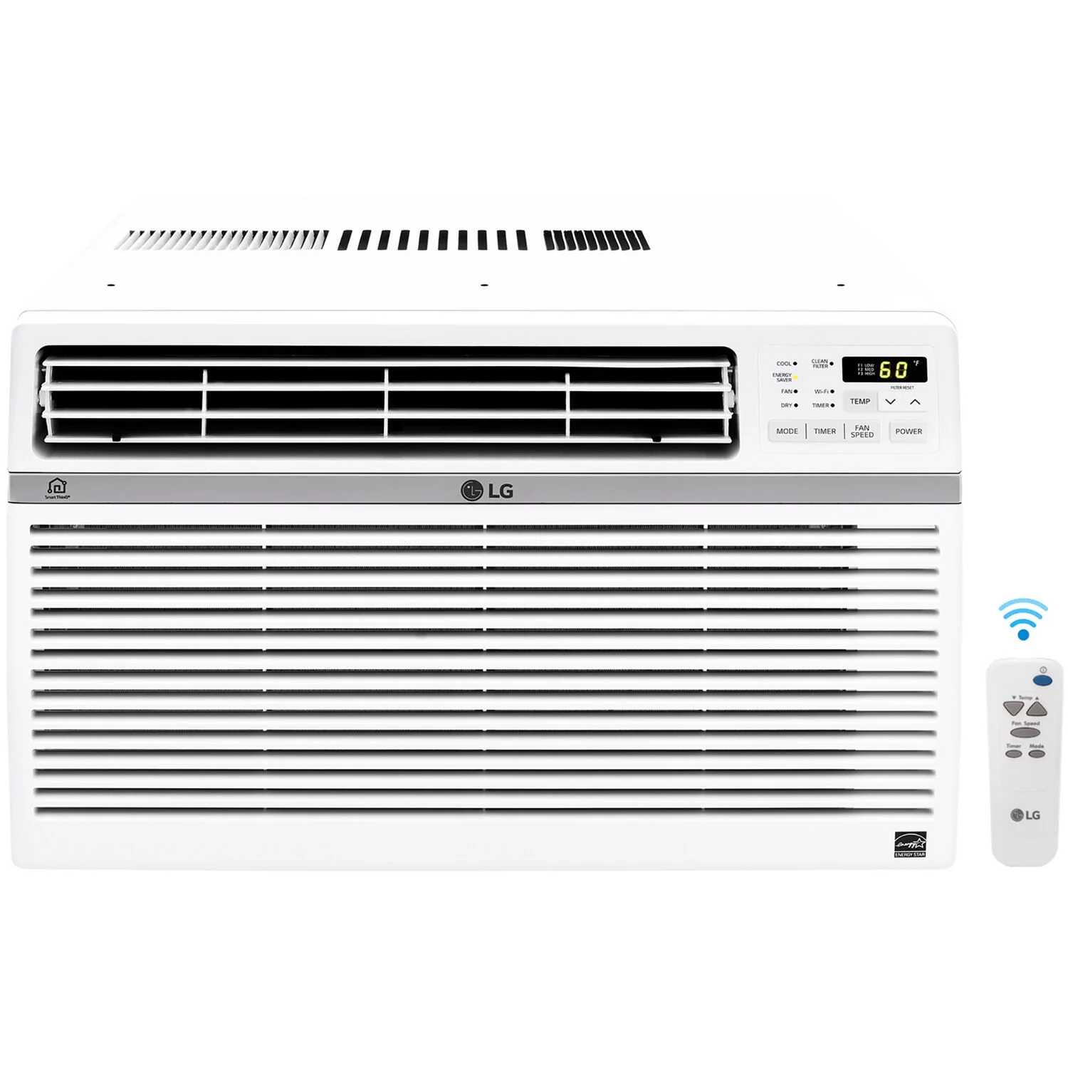 LG 12,000 BTU Smart Window Air Conditioner, Cools up to 550 Sq. Ft., Smartphone and Voice Control works with LG ThinQ, Amazon Alexa and Hey Google