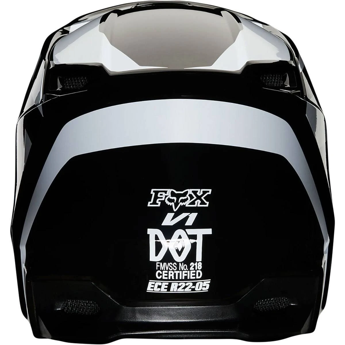 Fox Racing Youth V1 Prix Helmet Small Black/Yellow