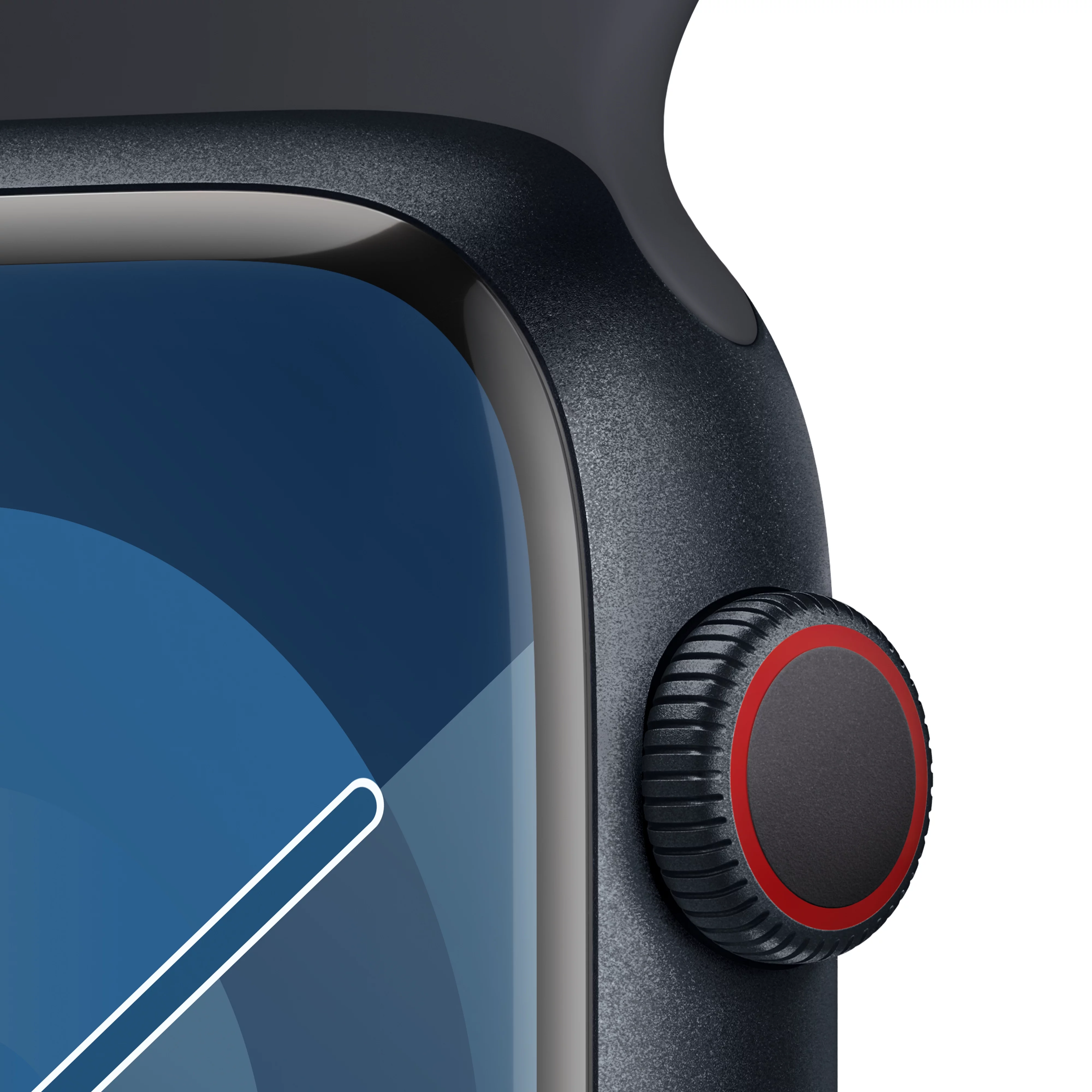 Apple Watch Series 9 GPS + Cellular 45mm Midnight Aluminum Case with Midnight Sport Band - M/L. Fitness Tracker, ECG Apps, Always-On Retina Display