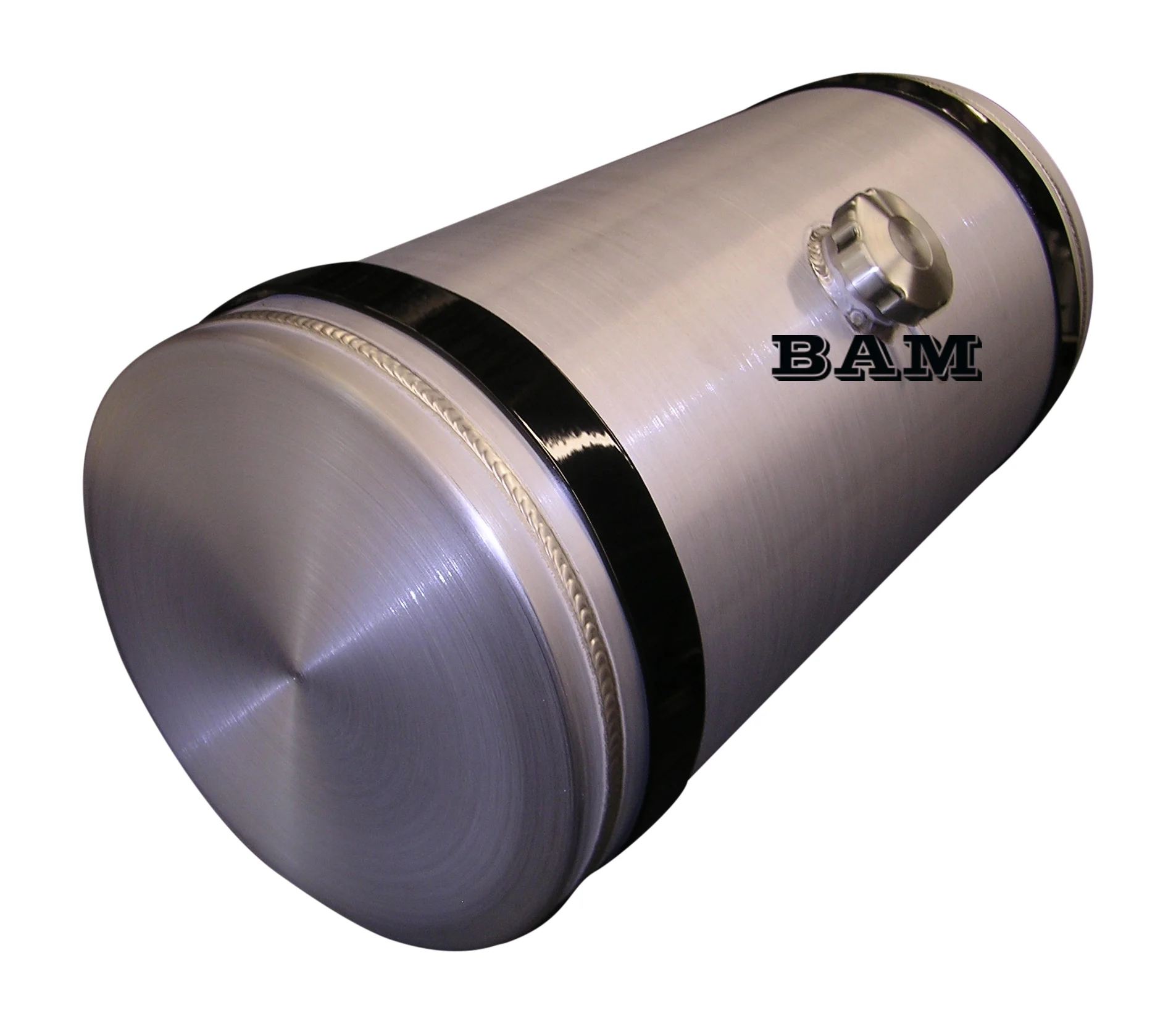 12x33 Center Fill Round Spun Aluminum Gas Tank - 16 Gallon 3/8 NPT