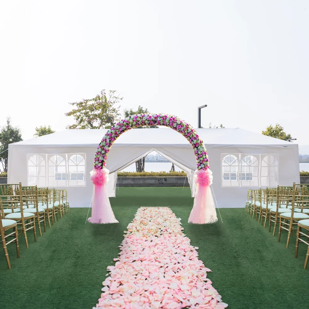 Zimtown 10x30ft Party Patio Tent Canopy Gazebo Pavilion Event Canopies(8 sides)