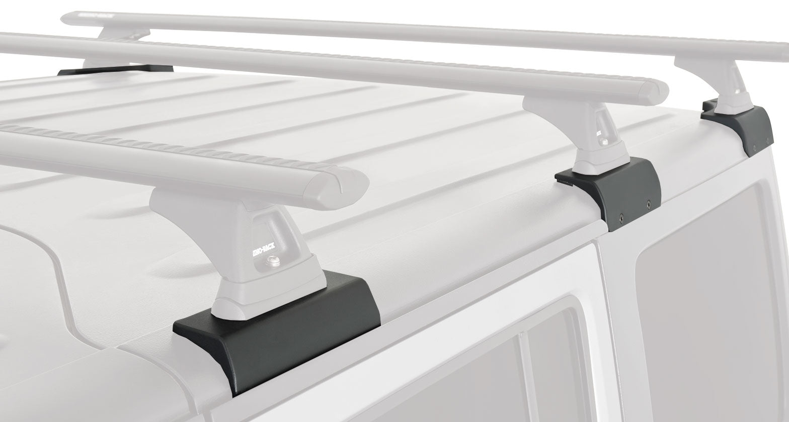 Rhino Rack 2007-2018 Fits Jeep Wrangler Jk 4dr Suv Hard Top Vortex Rcl Black 2 Bar Rhino-rack Backbone Roof Rack JC-01313