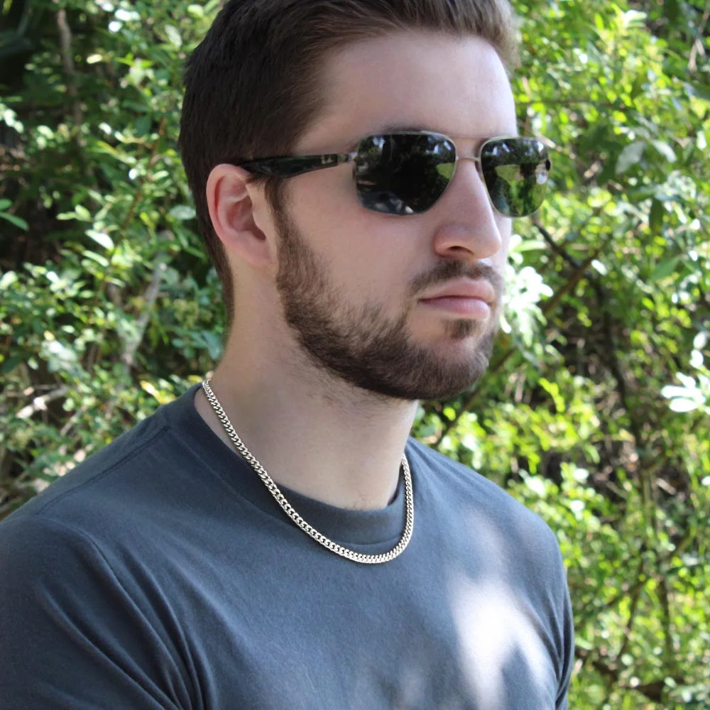 Custom Giant 14K Yellow Gold Chain Necklace for Boyfriend, Gift for Adult Male