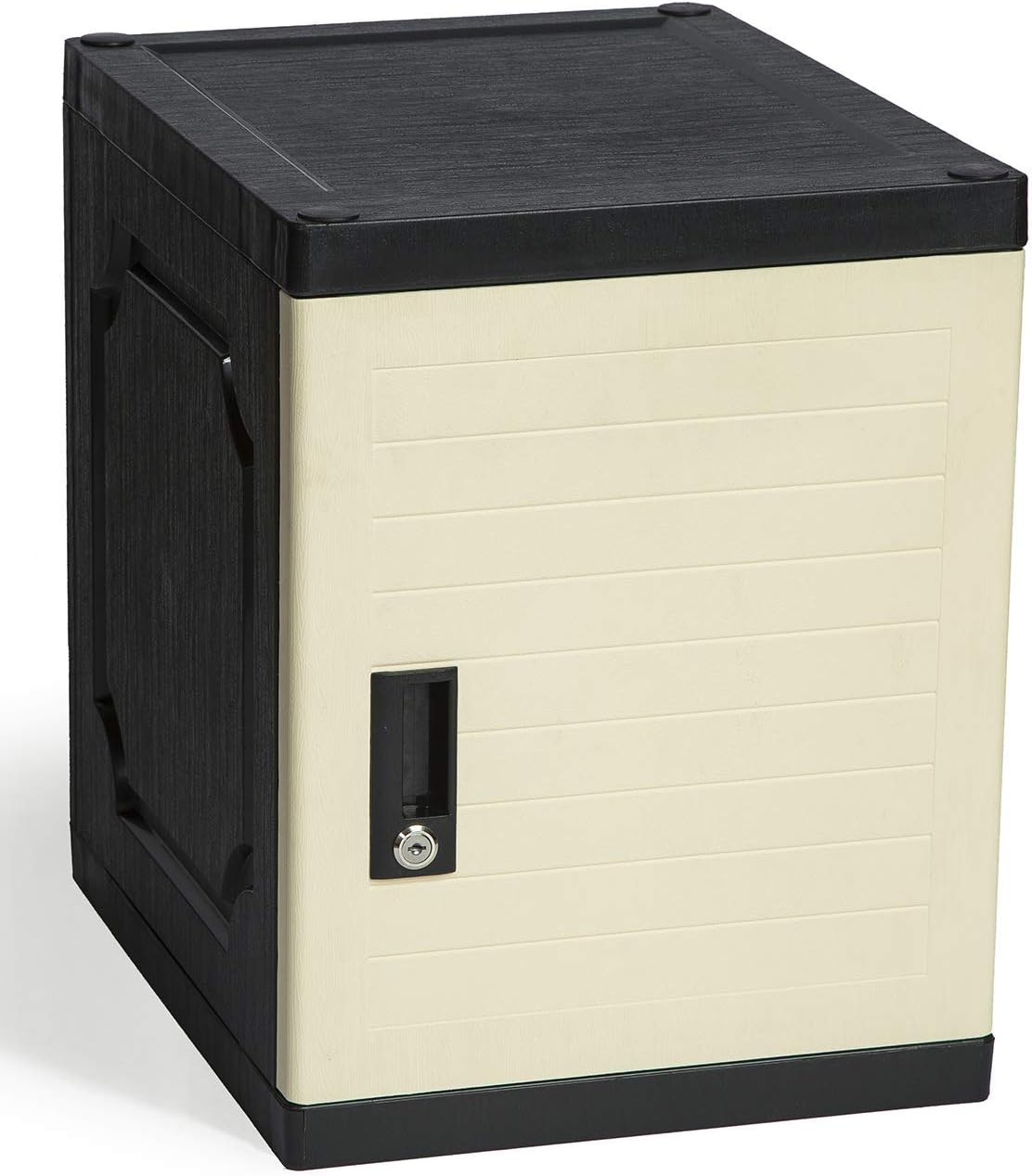 Jink Locker - Lockable Storage Cabinet with Keys, 19” - Great Locking Storage Box Solution for Home, Garage, Office or Outdoor (Gray)