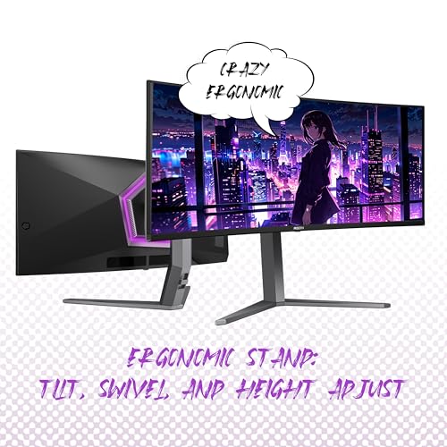 AOC C27G2Z 27" Curved Frameless Ultra-Fast Gaming Monitor, FHD 1080p, 0.5ms 240Hz, FreeSync, 2x HDMI 2.0, 1x Display Port, Height Adjustable