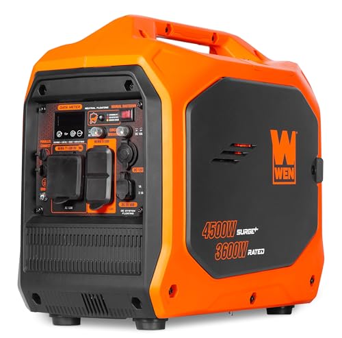 WEN 4500-Watt Inverter Generator, RV-Ready, Quiet, Portable, and Lightweight with Fuel Shut Off (56432i)
