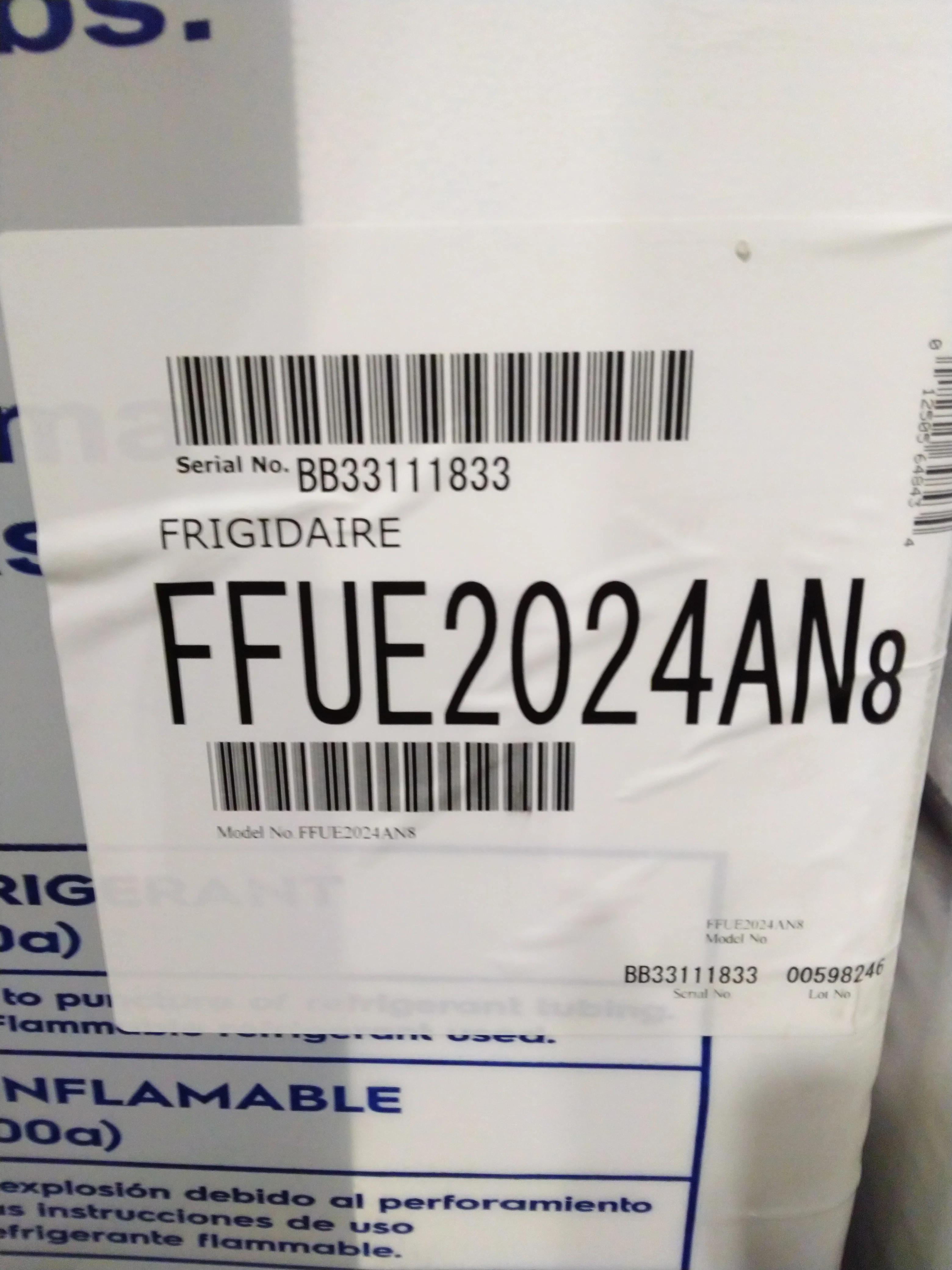 FRIGIDAIRE 20 CU FT. UPRIGHT FREEZER WITH AUTO-CLOSE DOORS - FFUE2024AN