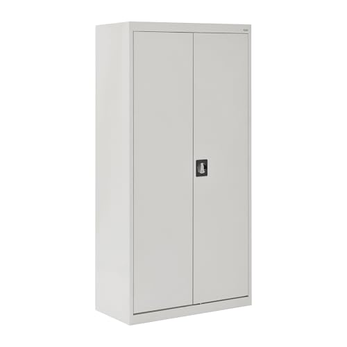 Sandusky Lee EA4R362472-02 Welded Steel Elite Storage Cabinet with Adjustable Shelves, 24" Length x 36" Width x 72" Height, Charcoal