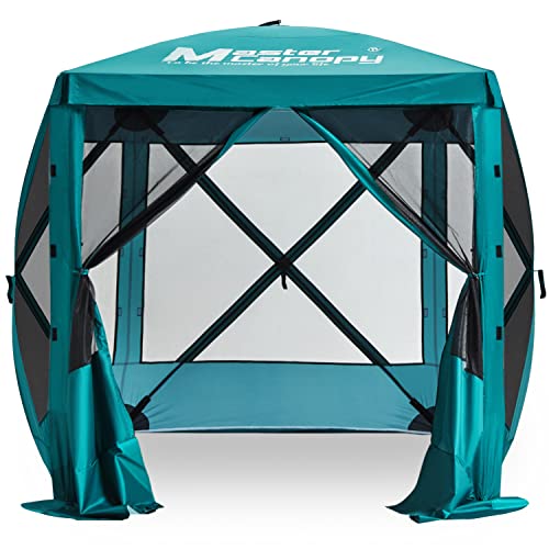 MASTERCANOPY 12x12FT Pop Up Gazebo Screen Tent - Instant Screen House with Netting, Quick Set, Outdoor Canopy Shelter with Carry Bag for Camping