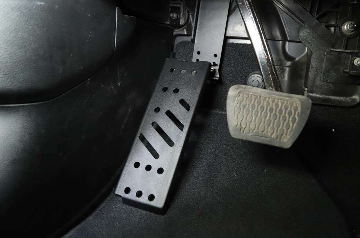 Hgcar Jeep Wrangler JL Foot Rest Pedal, Left Foot Rest Dead Pedal Black for Jeep Wrangler JL 2018-2021