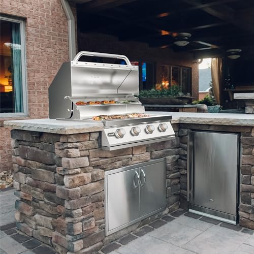 Hygrill Built In Grill, Stainless Steel Outdoor Kitchen Grill Head with Weather Proof Cover