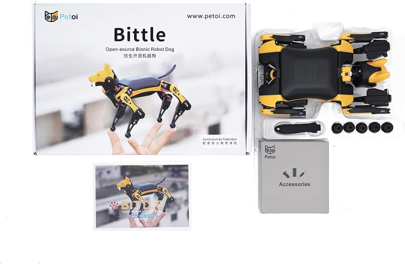 Bittle Robotic Dog by Petoi – Open Source Bionic Programable STEM Learning Toy – Endless Coding Possibilities – 3D Puzzle Assembly – Sophisticated