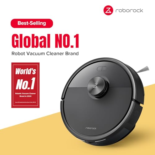 roborock Q5 Max+ Robot Vacuum with Self-Empty Dock, Upgraded from Q5+, 5500 Pa Suction, DuoRoller Brush, Hands-Free Cleaning for up to 7 Weeks