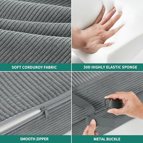 YITAHOME Convertible Folding Sofa Bed, Corduroy Fabric Fold Out Chair Bed