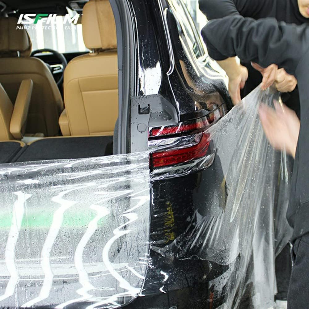 ISFFILM Paint Protection Film Self Healing Clear PPF Film TPU Transparent Scratch Resistant hydrophbic Car Wrap Sticker 2M Ample (1.52M*2M) for