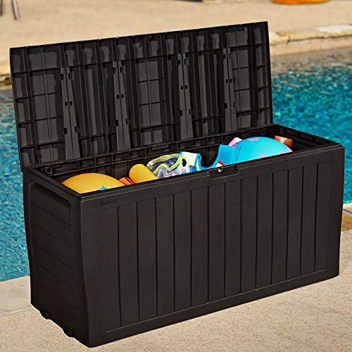 Suncast 19 Cubic Ft. Heavy-Duty Resin Cabinet with Lockable Handles, Multi-Wall Construction, and Metal-Reinforced Shelves for Basement