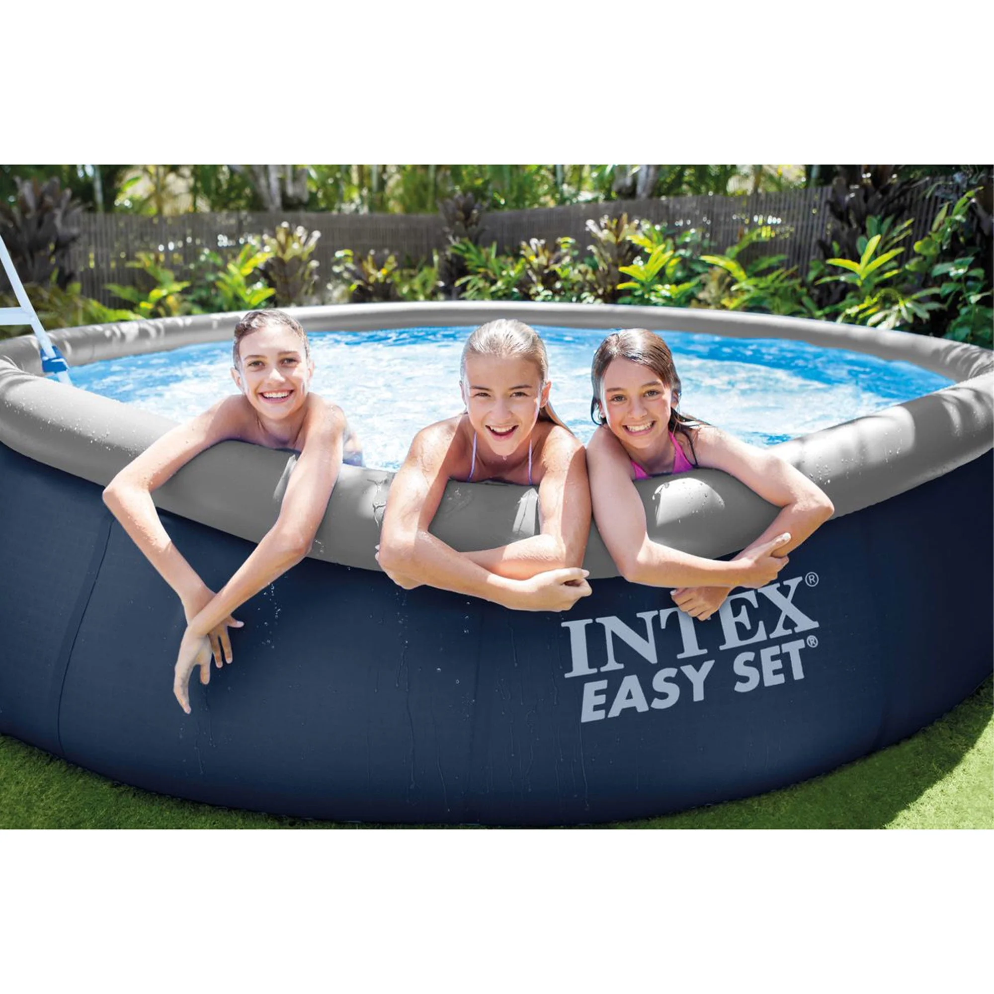 Intex Easy Set 15' x 42 Inflatable Outdoor Above Ground Swimming Pool Set