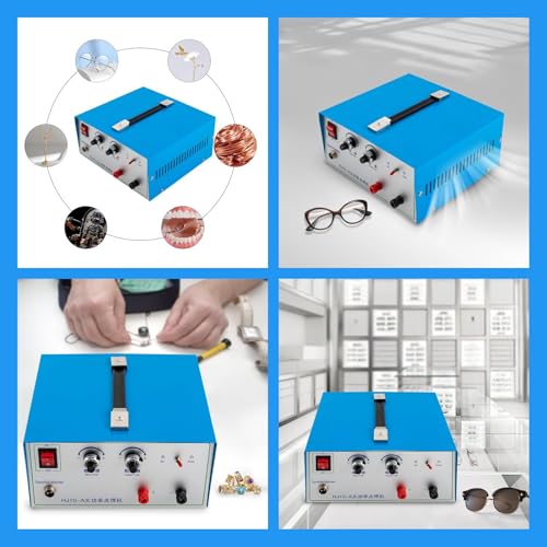 Jewelry Spot Welder, DC 50A 500W Adjustable Jewelry Welder w/ Foot Pedal, 0.02-0.05in Welding Dia. Soldering Machine