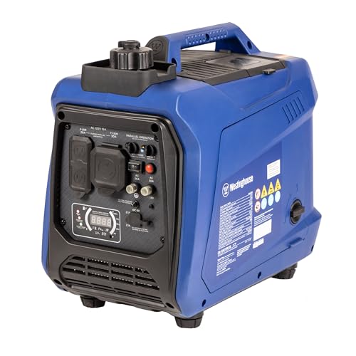 Westinghouse 2800 Peak Watt Super Quiet & Lightweight Portable Inverter Generator, Gas Powered, Parallel Capable, Long Run Time