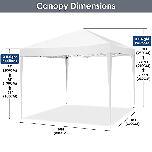 COBIZI Canopy 10x20 Pop Up Canopy Tent with 6 Sidewalls Party Tents for Parties Weddings Backyard Waterproof Canopy Outdoor Commercial Canopy Event