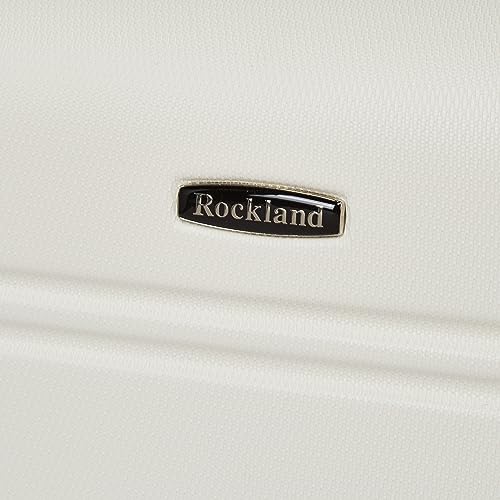 Rockland Melbourne Hardside Expandable Luggage with Spinner Wheels, 2TONEBLUE, 2 Piece (20/28)