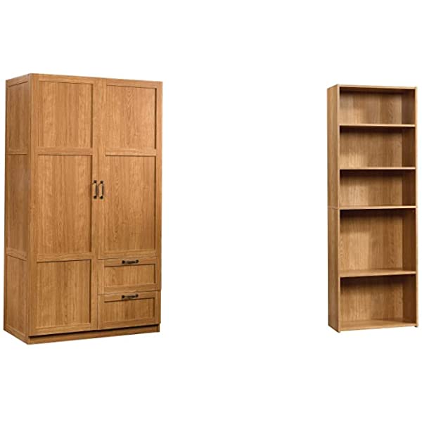 Sauder Large Storage Cabinet, Cinnamon Cherry Finish Cinnamon Cherry Cabinet