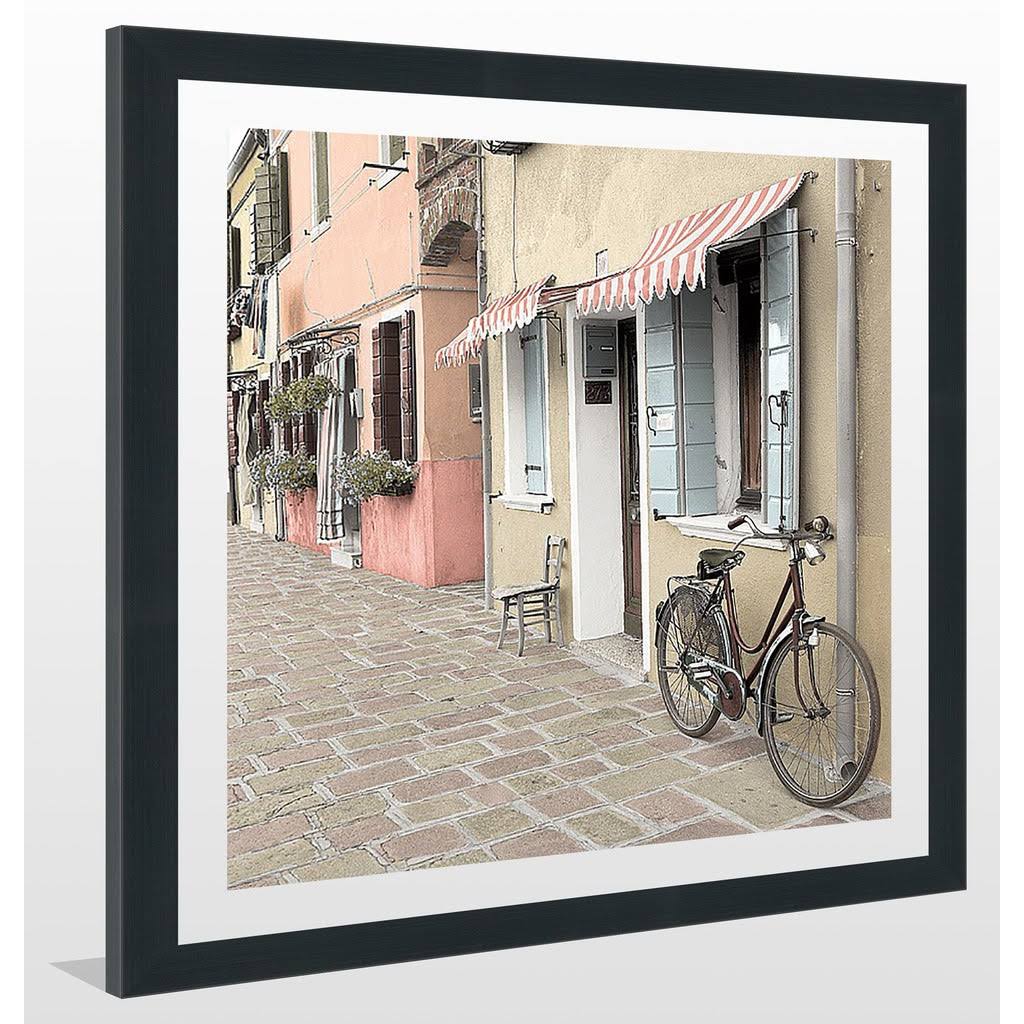 Picture Perfect International 'Venetian Bicycle' by Alan Blaustein Framed Photographic Print, Size: 39.5 inch H x 39.5 inch W x