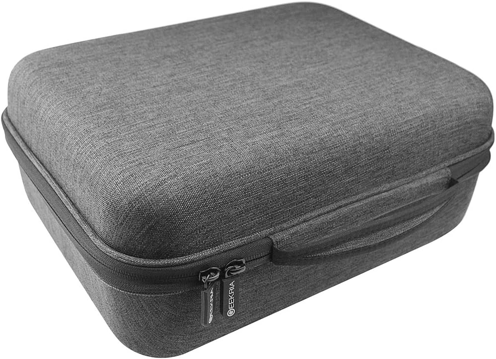 Geekria UltraShell Case for Large-Sized Over-Ear Headphones, Replacement Protective Hard Shell Travel Carrying Bag with Cable Storage