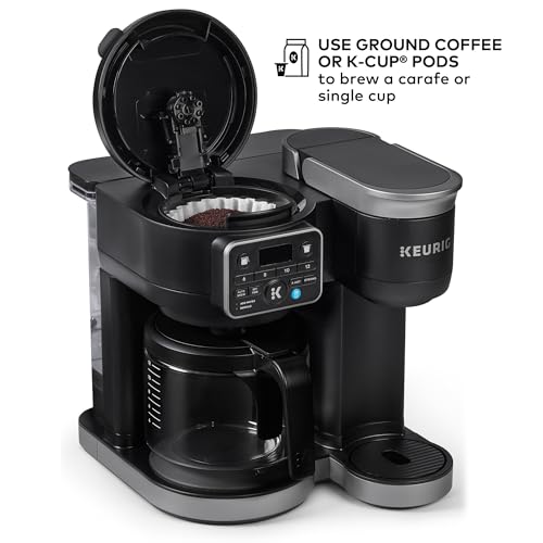K-Duo Hot & Iced Single Serve & Carafe Coffee Maker, MultiStream Technology, 72oz Reservoir (Gen 2)