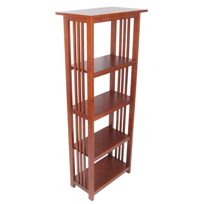 Copper Grove Boutwell Classic Mission 4-Shelf 60-Inch H Bookcase - Cherry