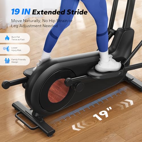 Merach Elliptical Machine, Elliptical Exercise Machine for Home with Hyper-Quiet Magnetic Drive System