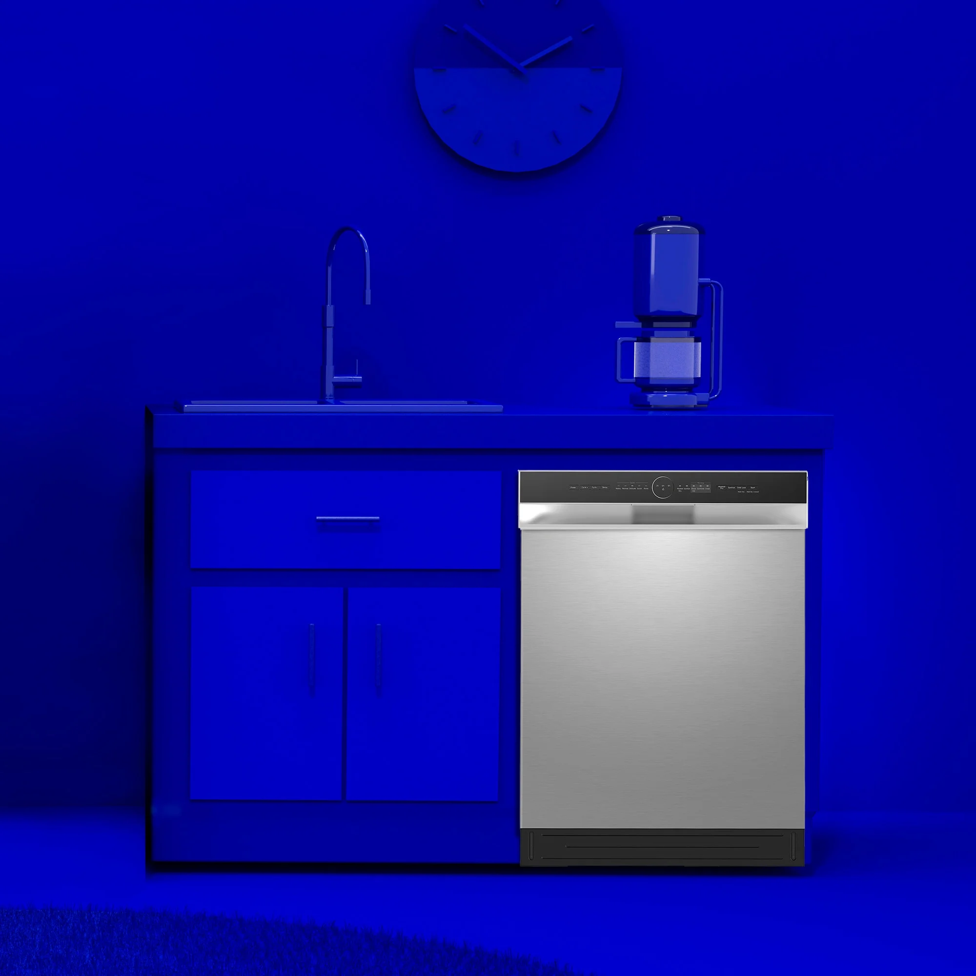 Element Electronics 24" Front Control Built-in Dishwasher - Stainless Steel (ENB5322HECS)