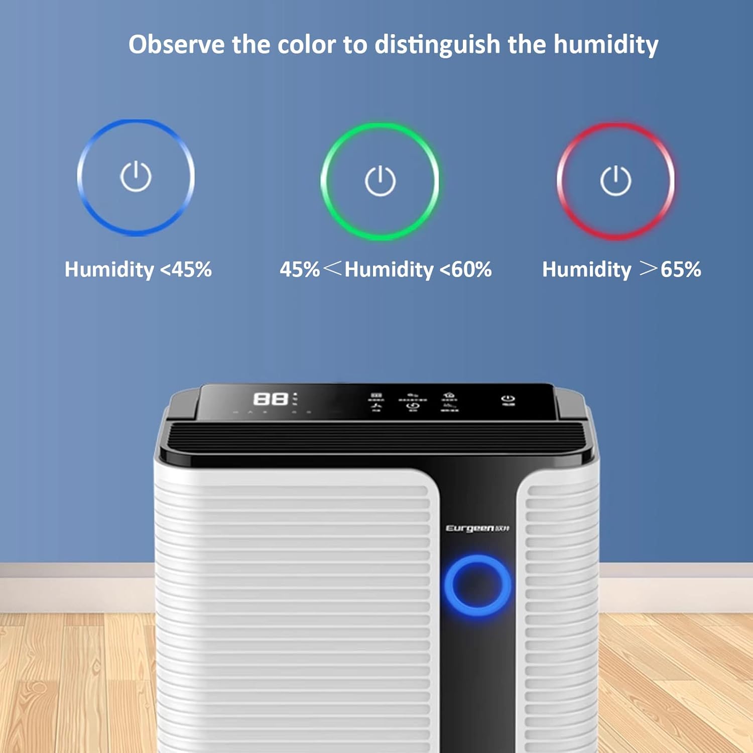 Large Dehumidifiers for Home for Continuous Dehumidification, Home Dehumidifier with Child Lock, Drain Hose for Basement, Bedroom and Bathroom