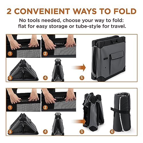 Lesure Soft Collapsible Dog Crate - 42 Inch Portable Travel Crate for Extra Large Dogs Indoor & Outdoor