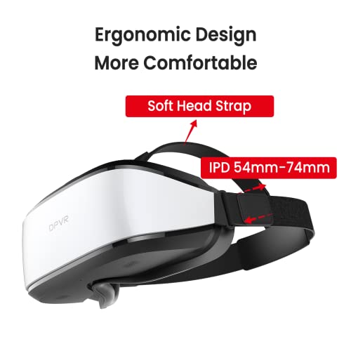 DPVR E3C Virtual Reality Headset, VR Set for Business of Egg Seats Headset, VR Simulator Riders, Moto, Time Machine 6 Seats and VR Flying