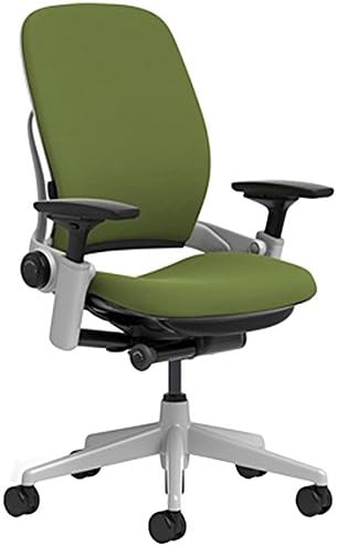 Steelcase Leap Chair with Platinum Base & Hard Floor Caster, Black