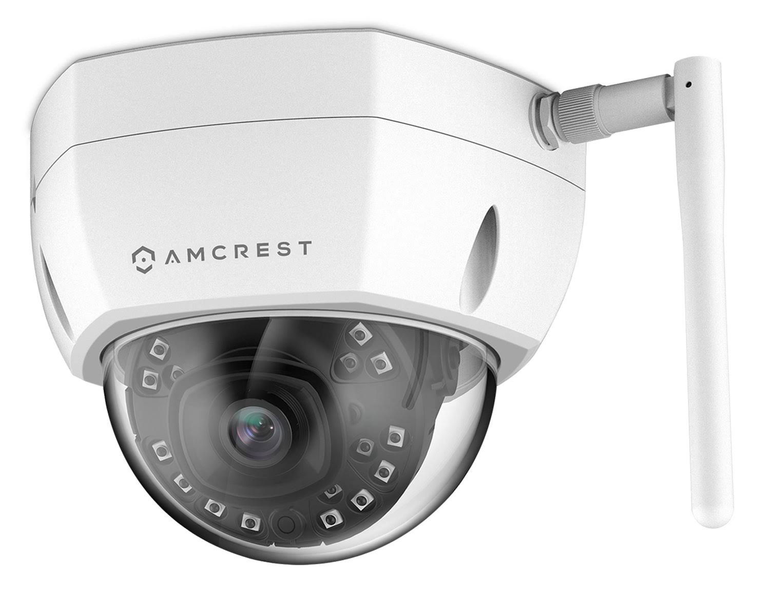 Amcrest ProHD Outdoor 2 Megapixel WiFi Wireless Vandal Dome IP Security Camera - IP67 Weatherproof, 2MP (1920 Tvl), Ip2m-851w (W