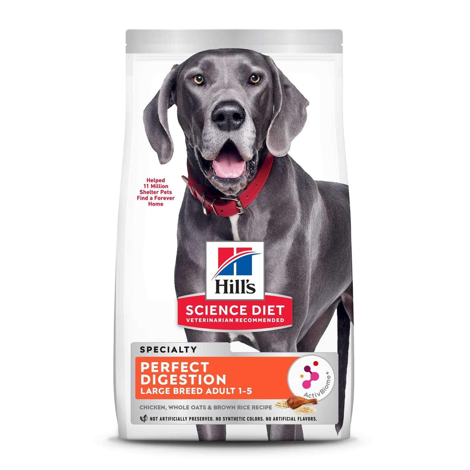 Hill's Science Diet Adult Large Breed Perfect Digestion Chicken Dry Dog Food - Pet Supplies online store