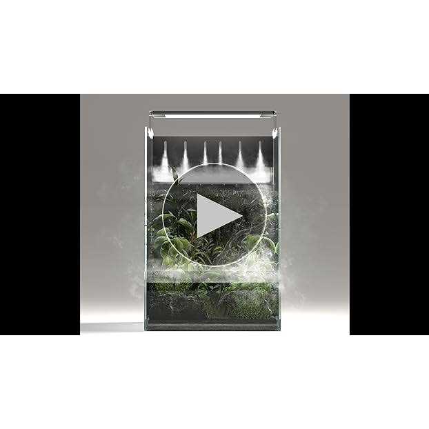 Landen AT30 Aqua Terra Tanks Terrarium All in One, Integrated Paludarium, Light, Water Pump, Mist-Flower and Mat Included