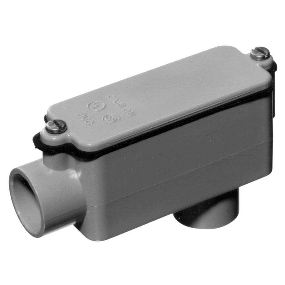 Carlon 3 in. Schedule 40 and 80 PVC Type-LB Conduit Body (Case of 4)