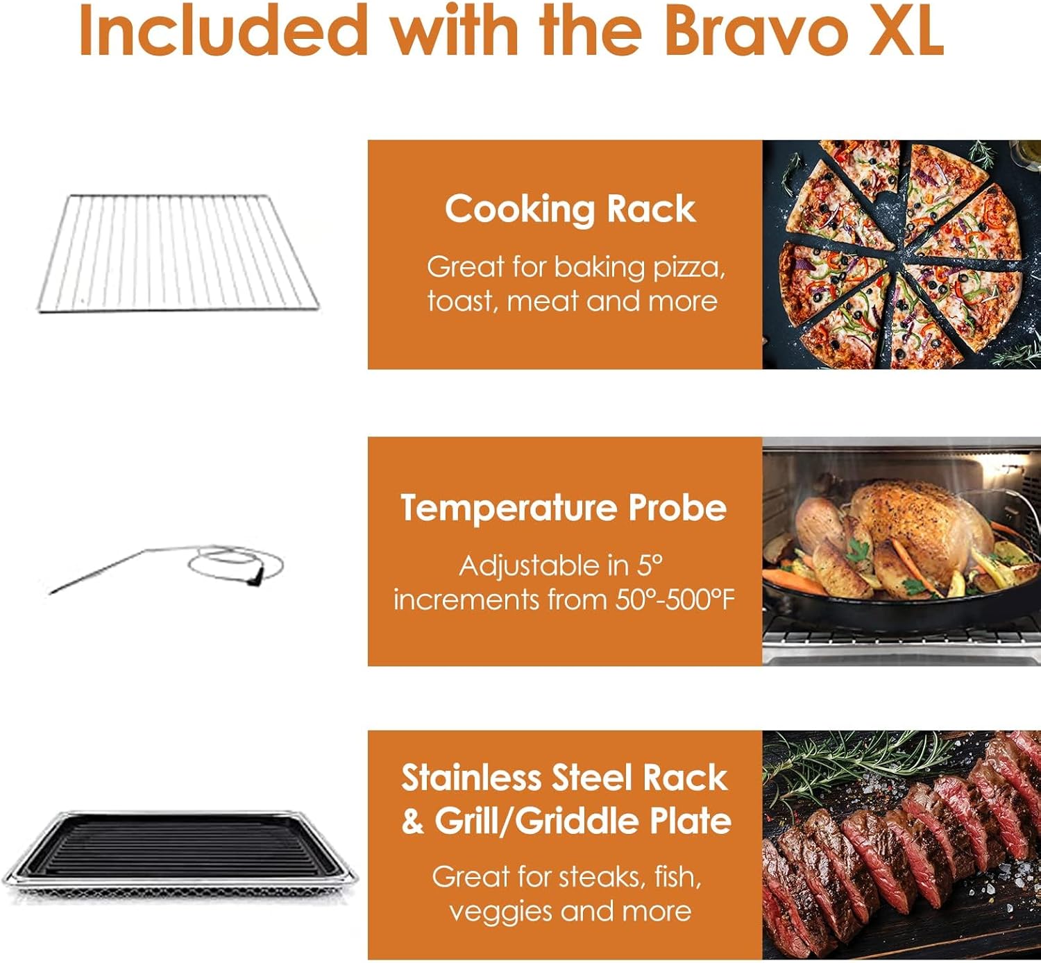 NUWAVE Bravo XL Air Fryer Convection Toaster Oven Countertop, 112-in-1 Smart Grill Combo with Original Flavors & Marks