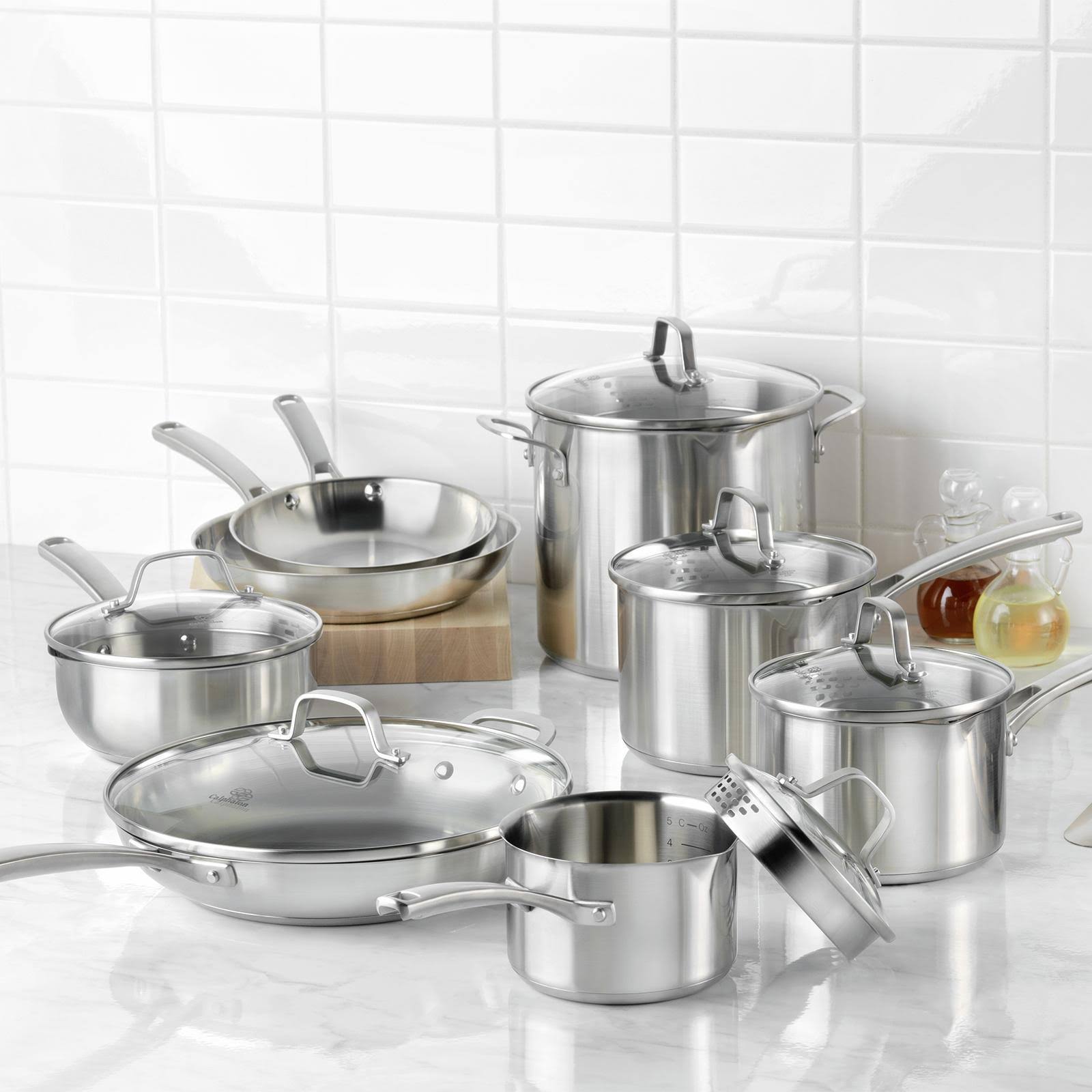 Calphalon Classic Stainless Steel 14-Piece Cookware Set