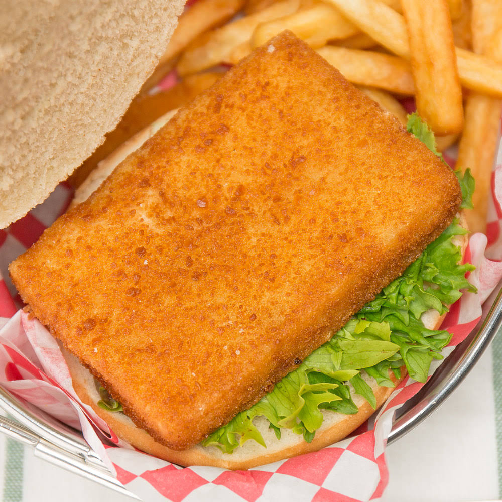 High Liner Foods 4 oz. Wild Caught Oven Ready Breaded Haddock Rectangles - 10 lb.