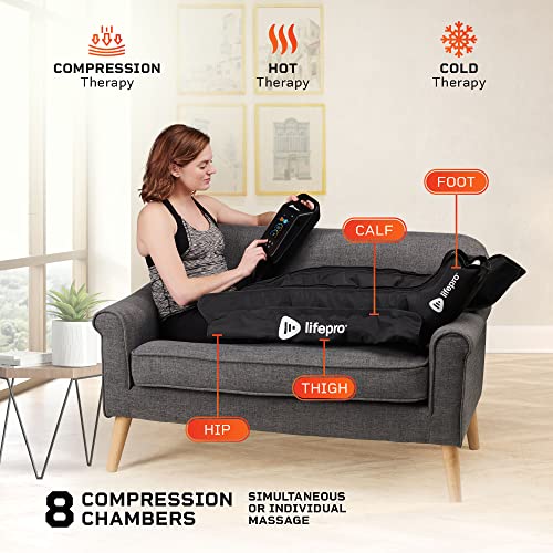LifePro Axis Pro Air Sequential Compression Massager -Air Sequential Compression Device for Legs, Calf