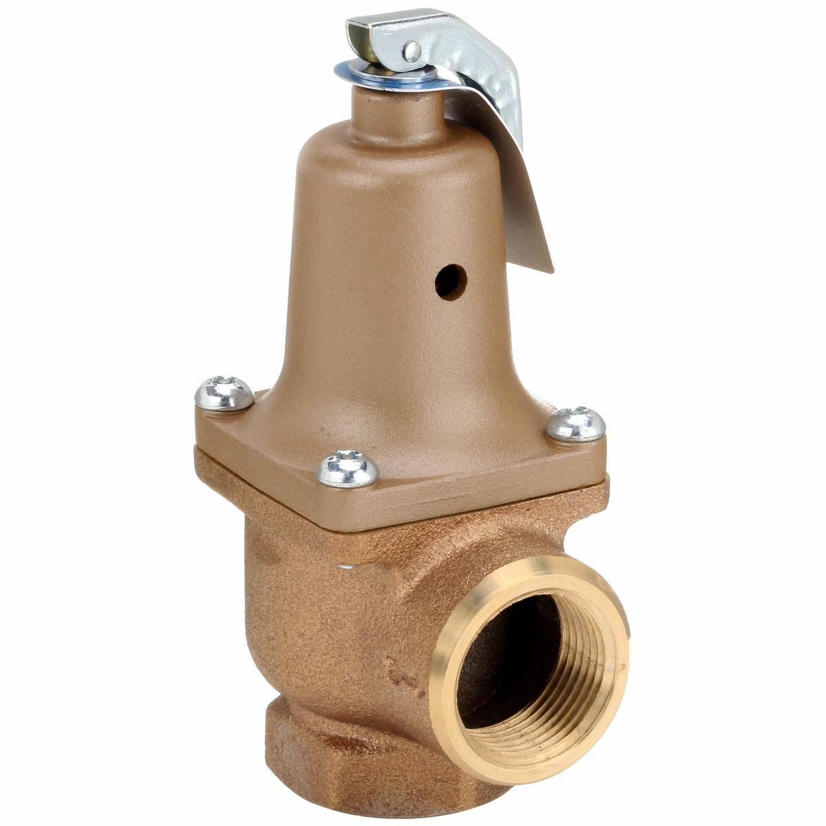 Watts 1 174A 100 Safety Relief Valve,1 In,100 Psi,bronze