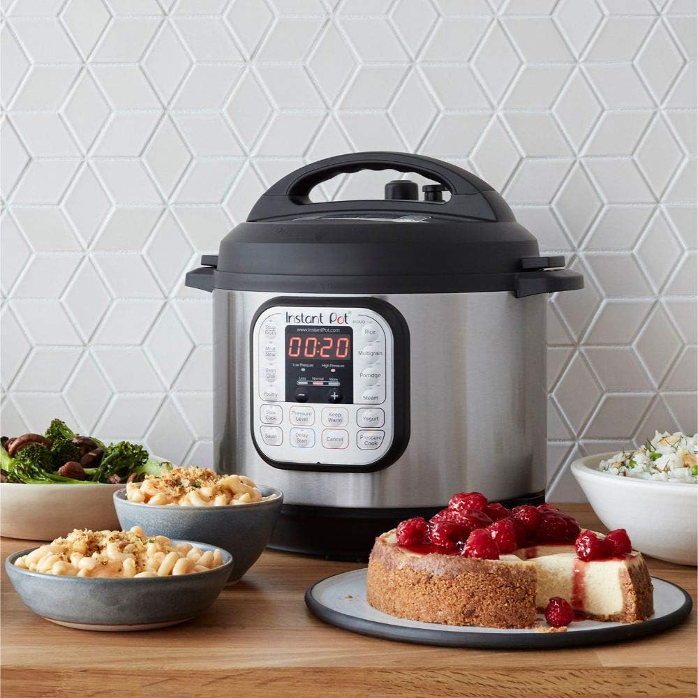 Instant Pot Duo 7-in-1 Electric Pressure Cooker, Sterilizer, Slow Cooker, Rice Cooker, Steamer, Saute, Yogurt Maker, and Warmer, 8 Quart