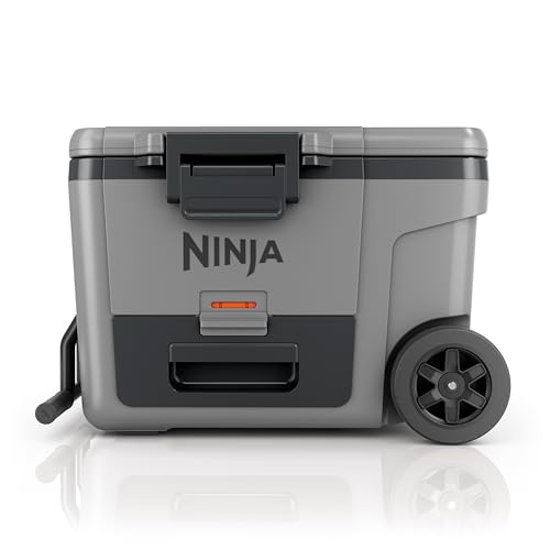 Ninja FrostVault 45qt Wheeled Cooler with Dry Zone, Integrated Fridge-Temp Dry Storage Drawer, Premium Heavy-Duty Insulated Cooler