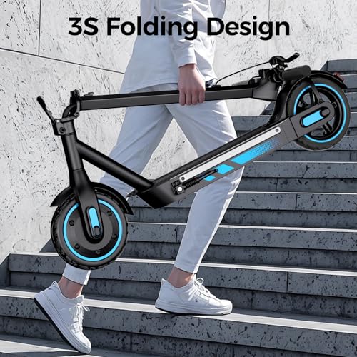 Electric Scooter for Adults, 19/25 Mph Max Speed, 21/25/35 Miles Range,350/500/600W APP Control E-Scooter with 8.5"/10" Inflatable tire