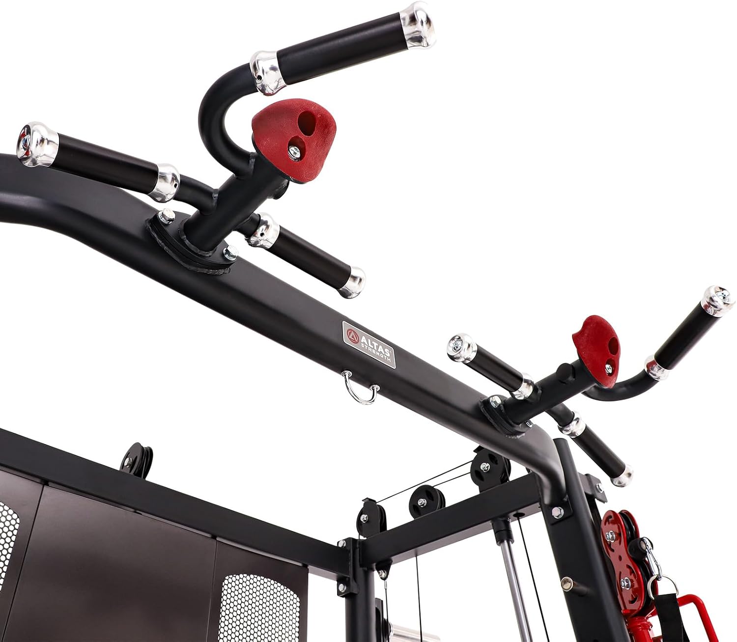 Altas Strength Home Gym Equipment Smith Machine with Pulley System Gym Squat Rack Pull Up Bar Upper Body Strength Training Leg Developer Light