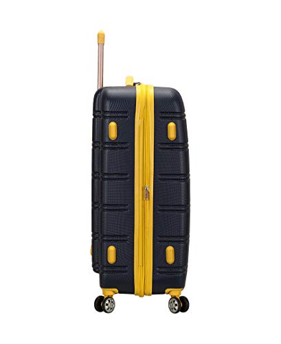 Rockland Melbourne Hardside Expandable Luggage with Spinner Wheels, 2TONEBLUE, 2 Piece (20/28)